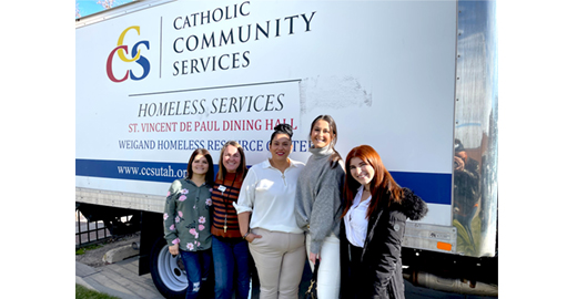 ver the holidays, we donated 16 pallets of beauty and personal products to St. Vincent de Paul Homeless Shelter, which is run by Catholic Community Services of Salt Lake.  CCS will share this product with other shelters throughout Utah. 