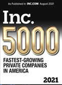 INC 5000 Fastest Growing Private Companies 2021